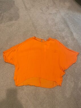 Naked Zebra Orange women’s large blouse
